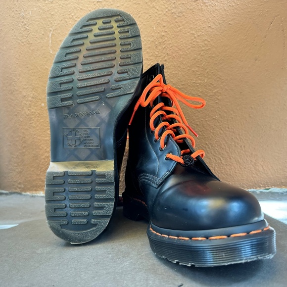 ?Dr. Marten\'s 1460 Beams x Babylon 60th Anniversary Black Leather Boots UK 8 EU